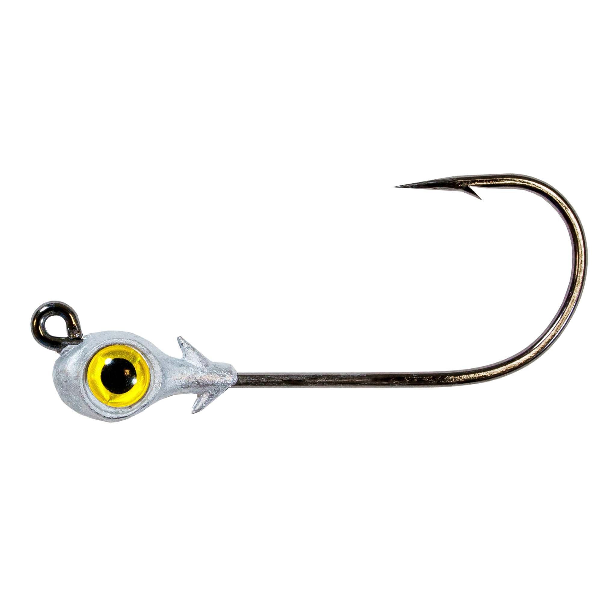 Mission Fishin' Jig Head, Red, 3/0 Hook, 3/8 oz, 3 Count