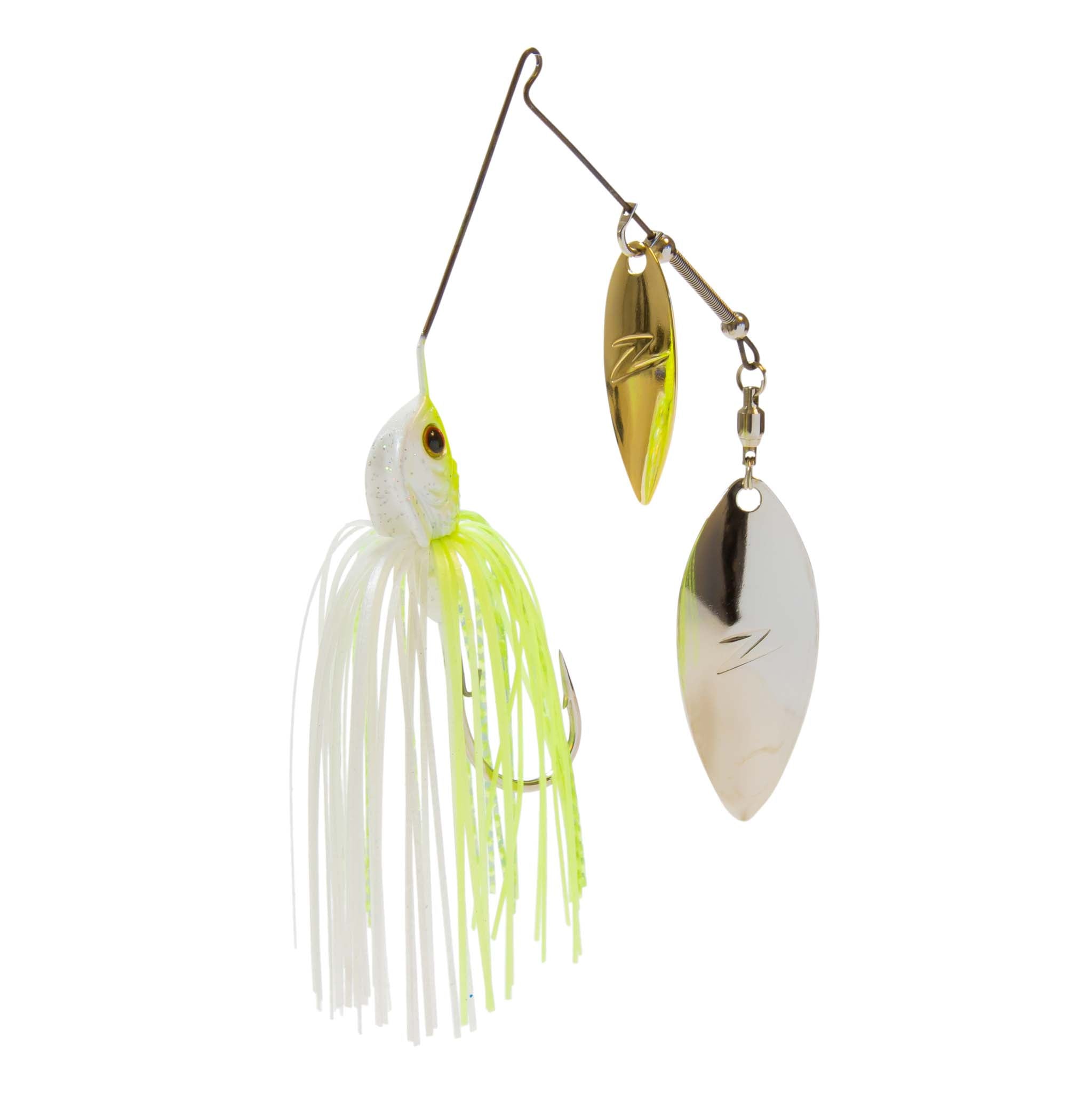 Z-Man Slingbladez Double Willow Spinnerbait - 3/8oz - Chartreuse Pearl