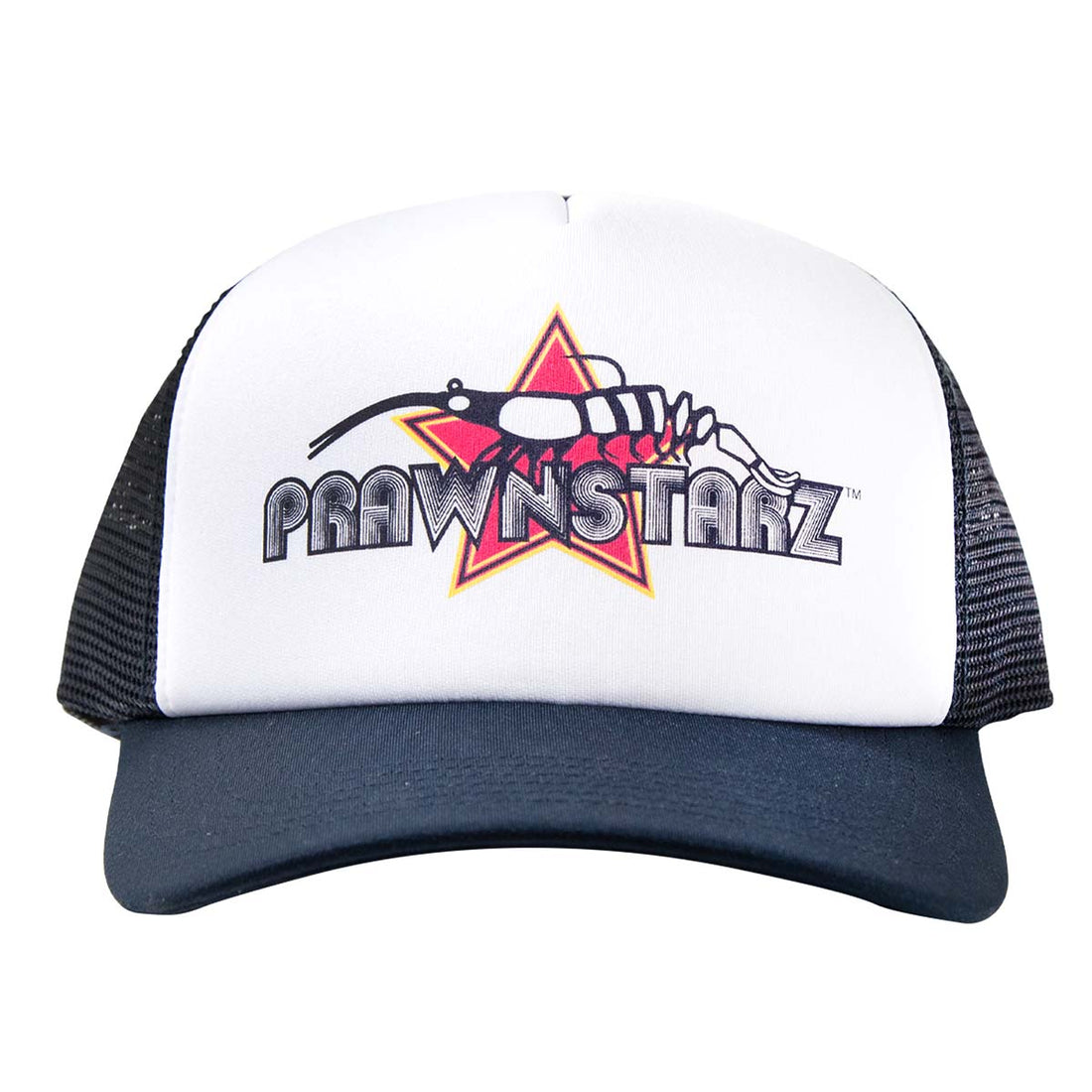 Foamie Hat with PrawnstarZ logo (navy and white)